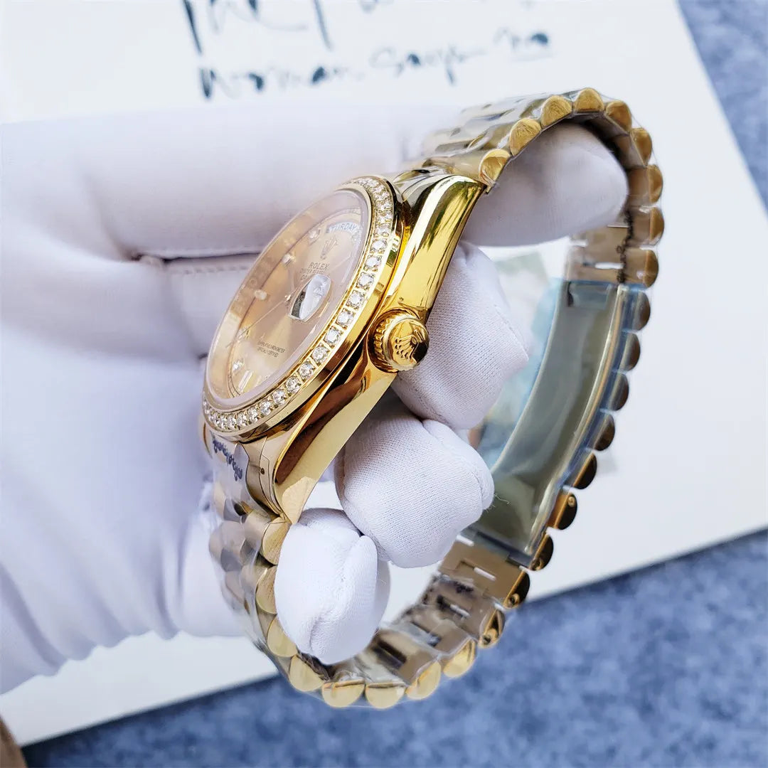 Rolex Gold Diamond Champagne day - Hình 5