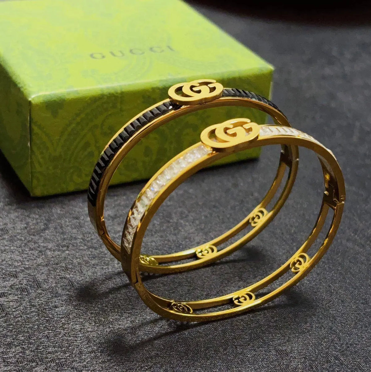 Luxury Crystal G Bracelet - Hình 6