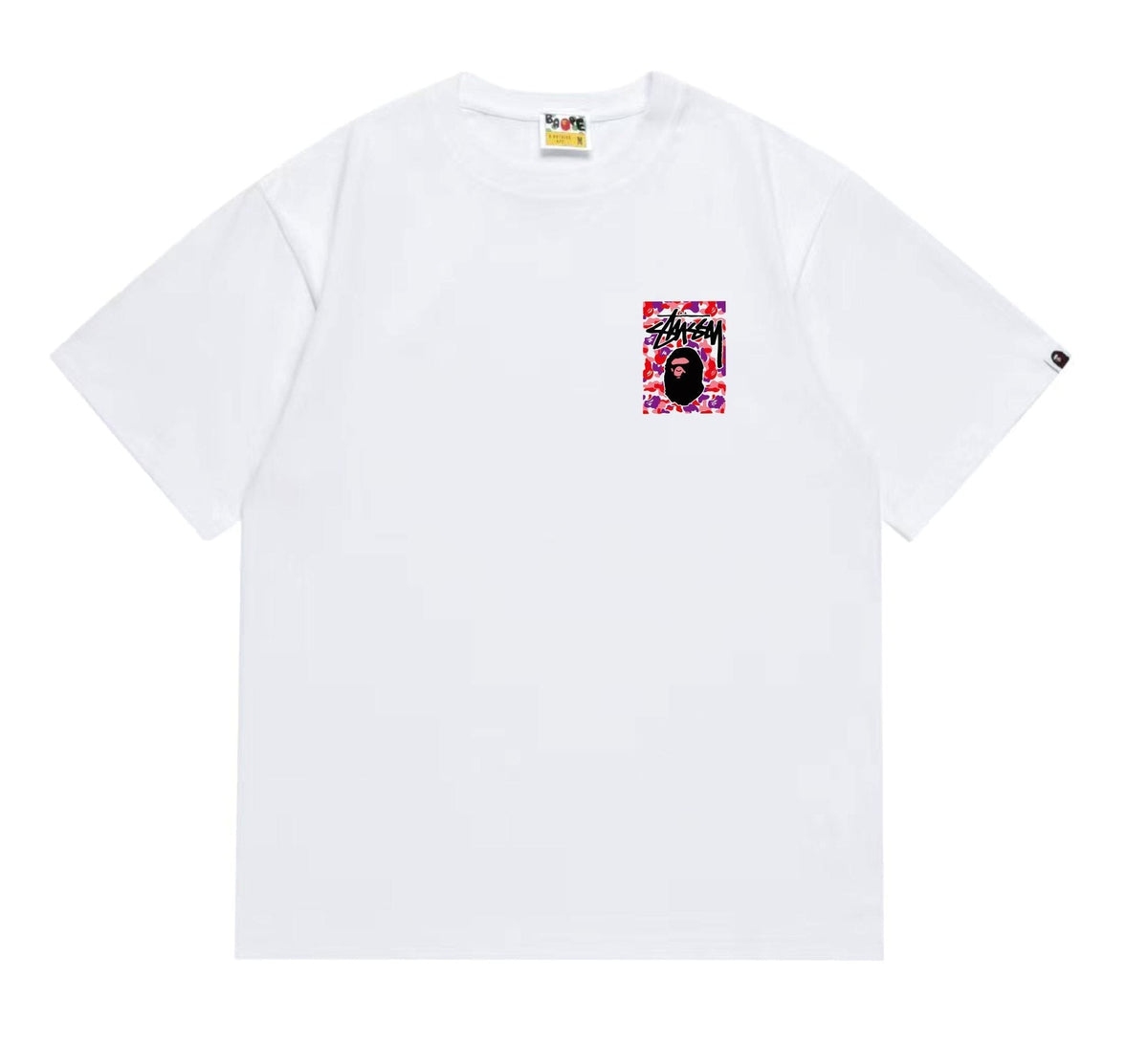 BAPE Warm Camo Black Ape Graphic T-Shirt — front