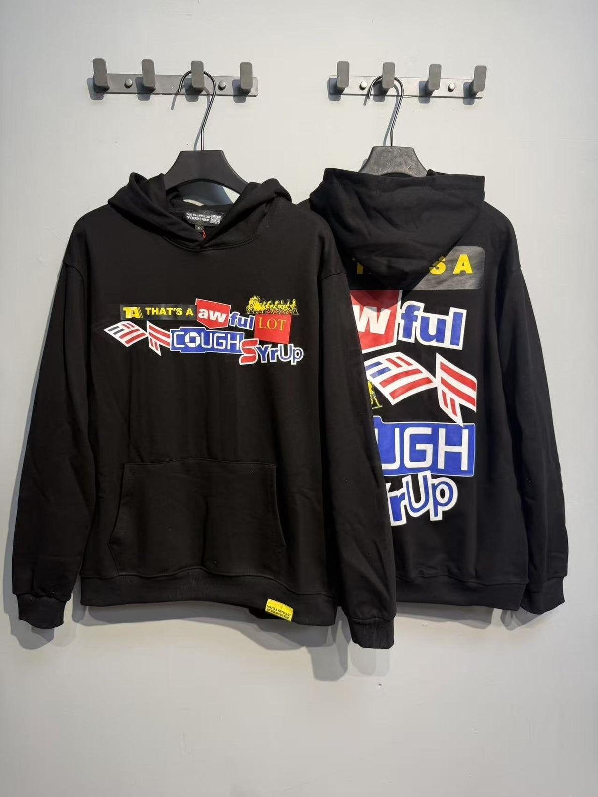 THAT'S A AWFUL LOT OF COUGH SYRUP Star Graphic Hoodie — context