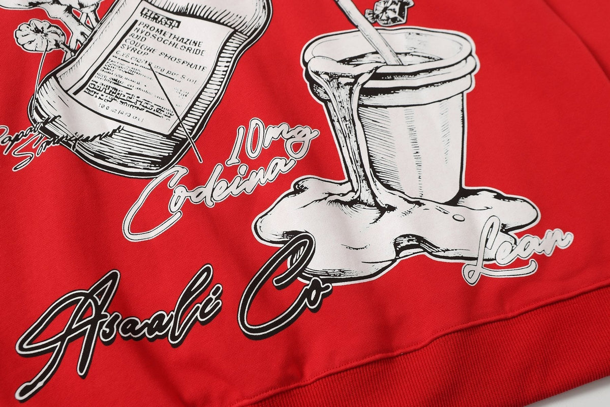 THAT'S A AWFUL LOT OF COUGH SYRUP Rising Star Graphic Hoodie — detail