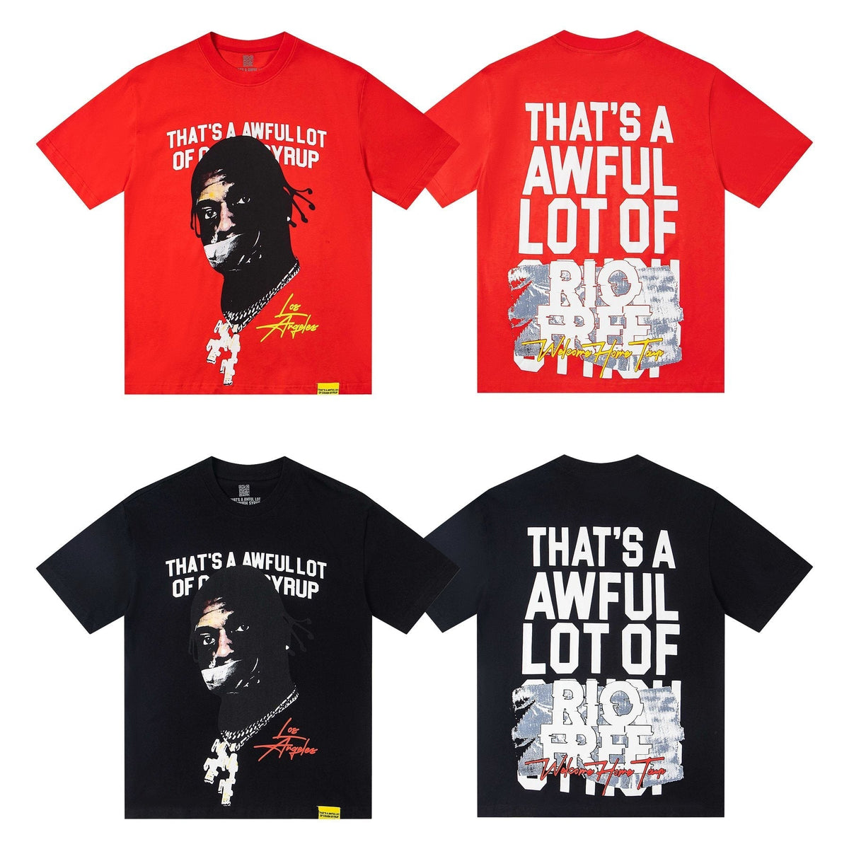 THAT'S A AWFUL LOT OF COUGH SYRUP Portrait Graphic T-Shirt — comparison