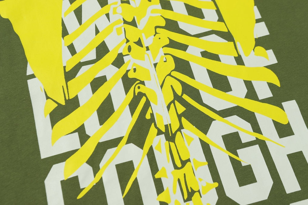 THAT'S A AWFUL LOT OF COUGH SYRUP Ribcage Graphic T-Shirt — detail