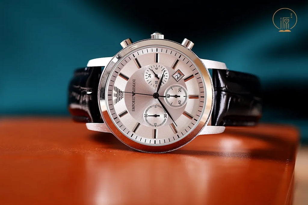 Armani Silver Chronograph Watch - Hình 7