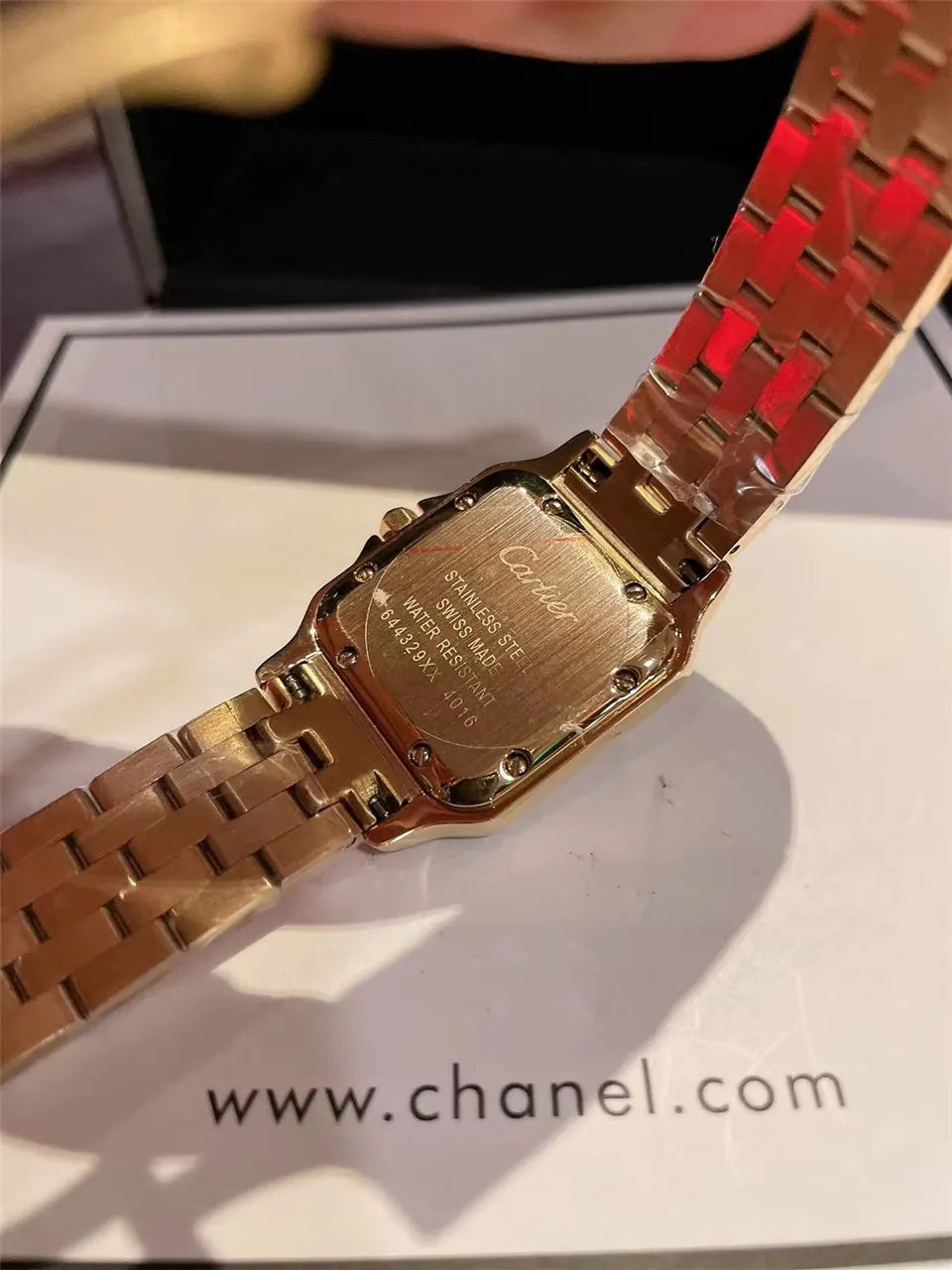 panthère Cartier Rose Gold Diamond Watch - Hình 2