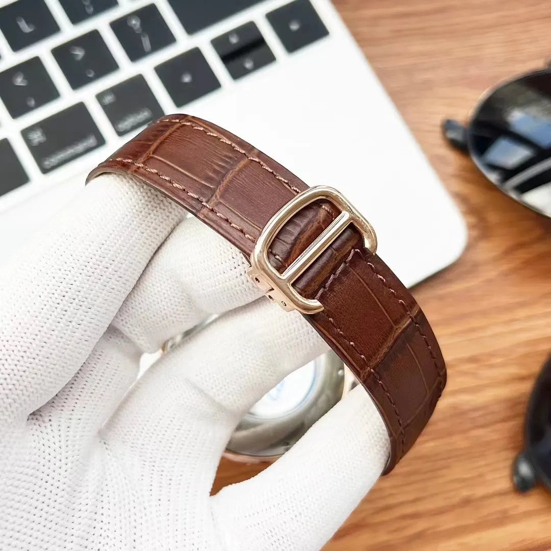 Cartier Green Dial Rose Gold - Hình 5