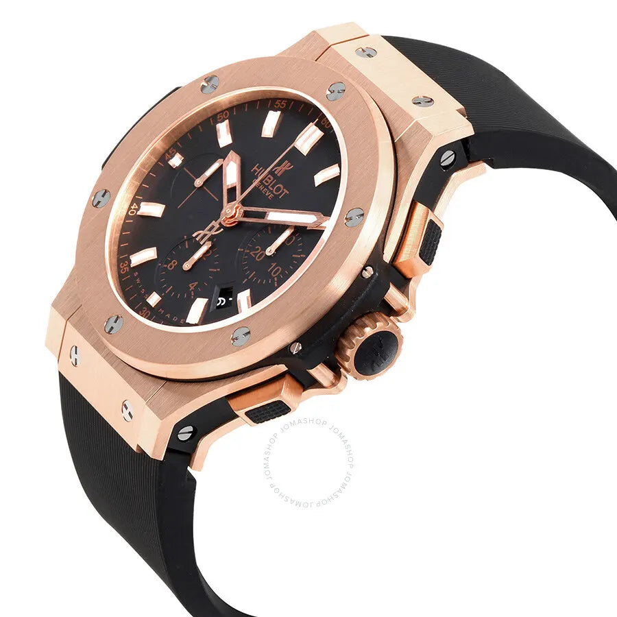 big Hublot Rose Gold Black Rubber - Hình 2
