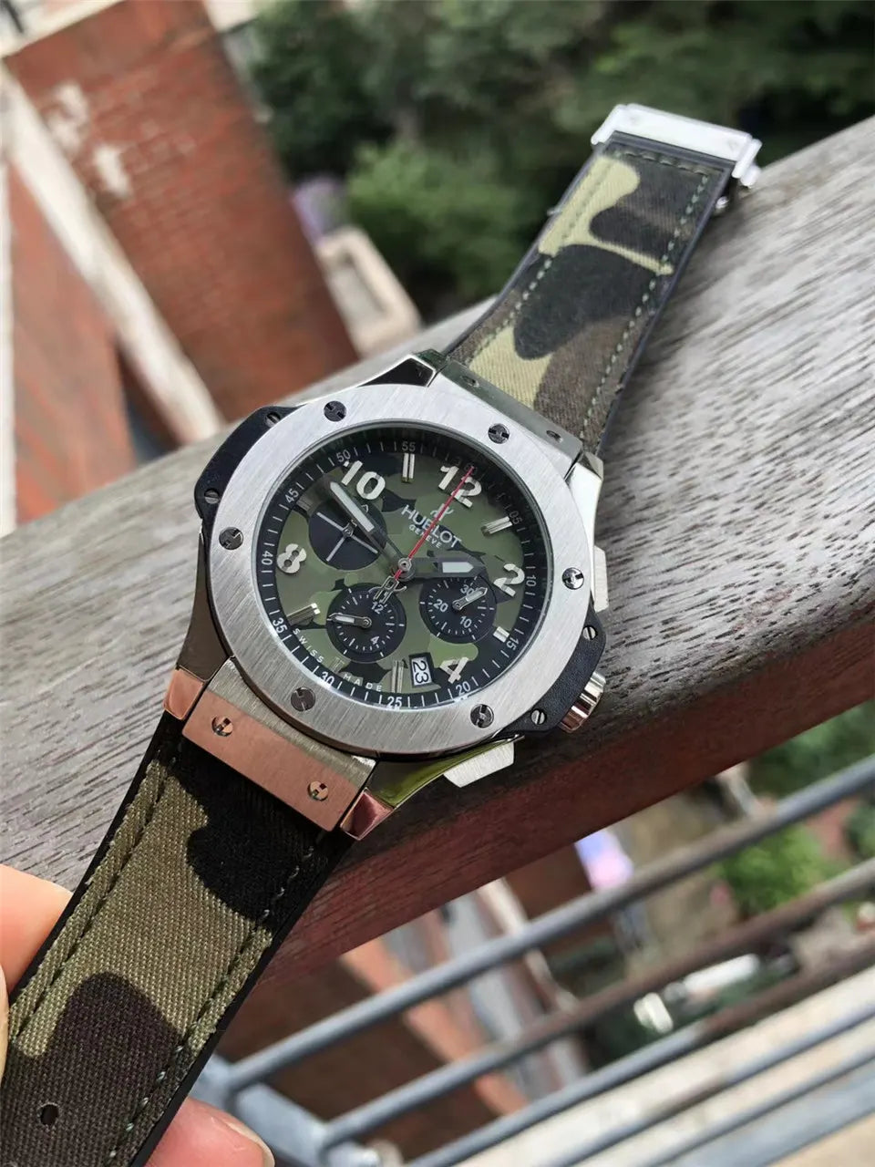Hublot Camo Silver Watch - Hình 4