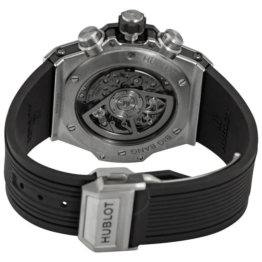 big Hublot Titanium Skeleton Watch - Hình 3