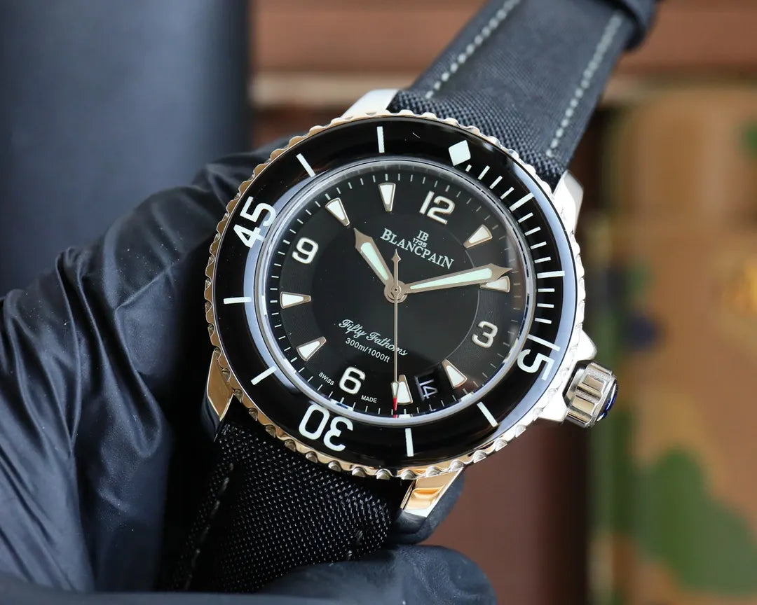 fabric Blancpain Fifty Fathoms Black - Hình 3