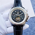 Breitling Black Leather Tourbillon