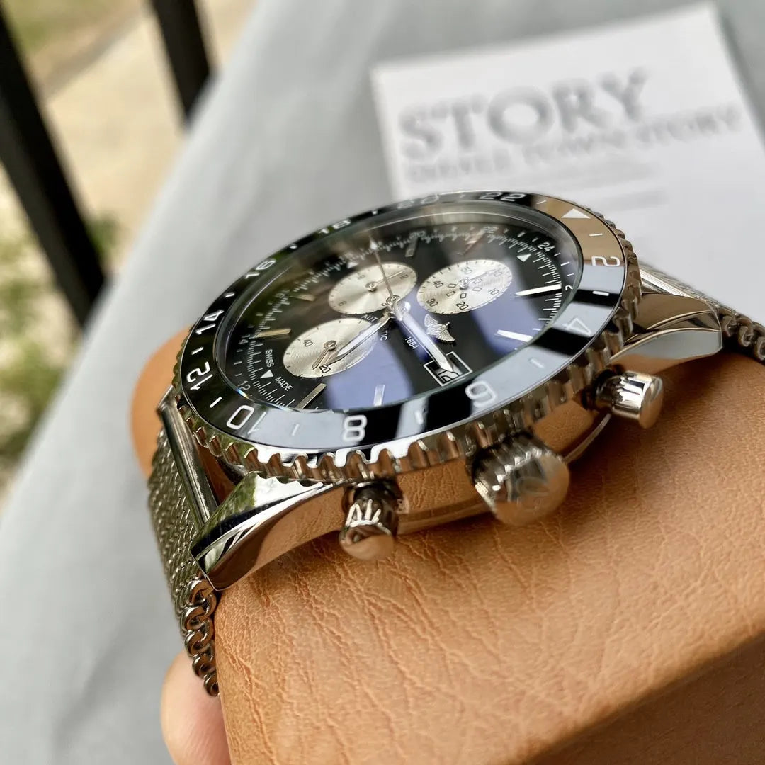 Breitling Navitimer GMT Black Dial - Hình 4