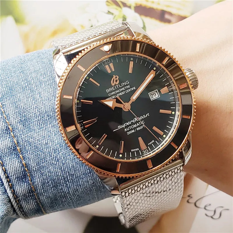 Breitling Superocean Blue Dial - Hình 9