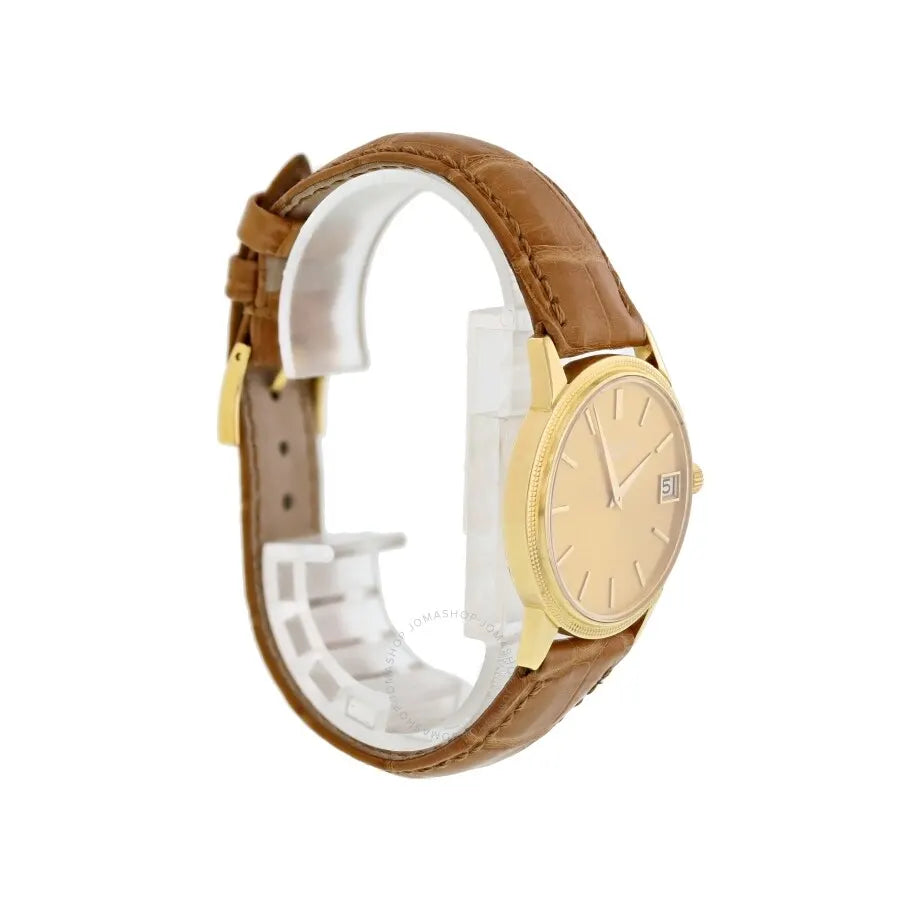 dial Patek Philippe Gold Brown Leather - Hình 3