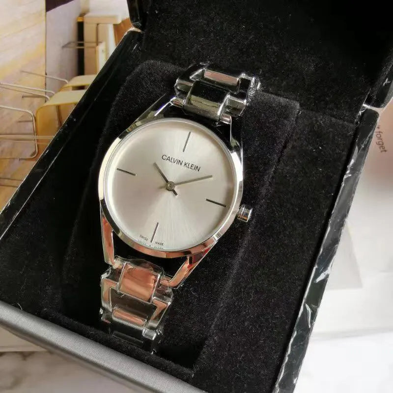 Calvin Klein Silver Ladies Watch - Hình 4