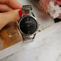 minimal Calvin Klein Black Dial Watch