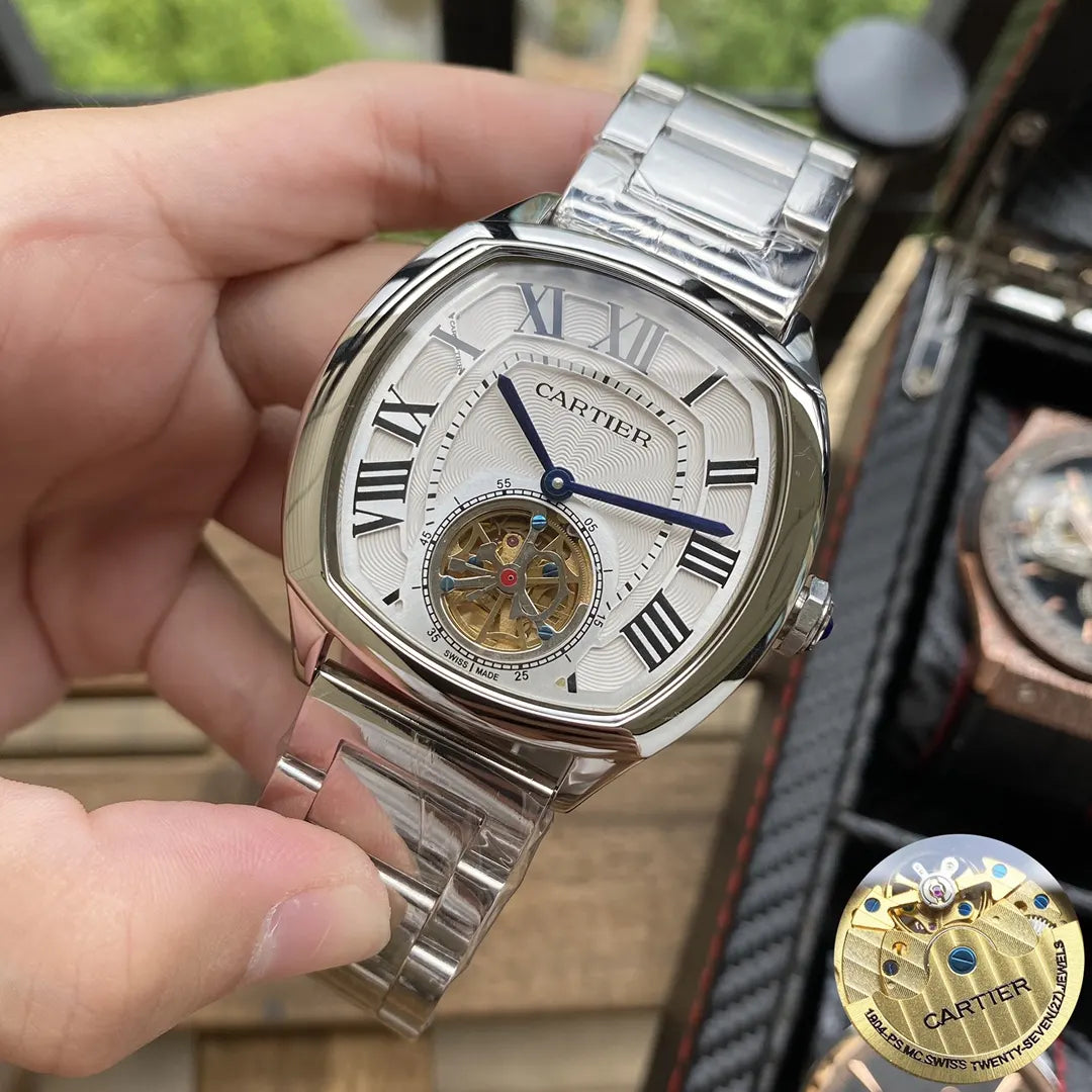 Cartier Tonneau Tourbillon - Hình 4