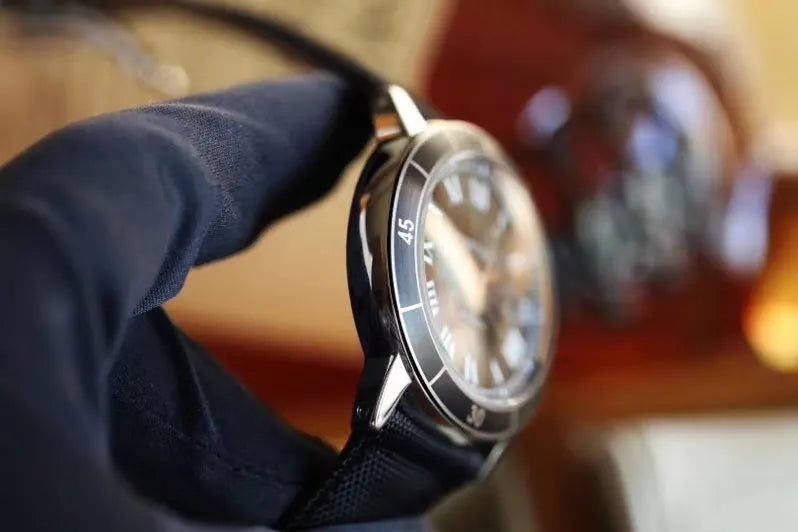 Cartier Black Dial Fabric Watch - Hình 2