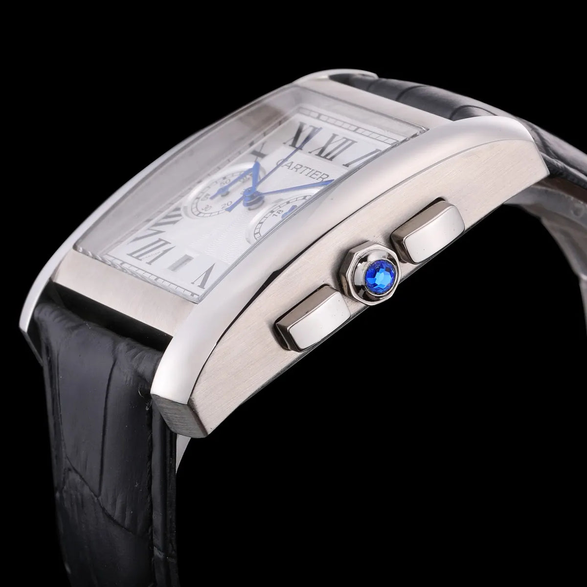 Cartier Chronoflex Steel Leather - Hình 2