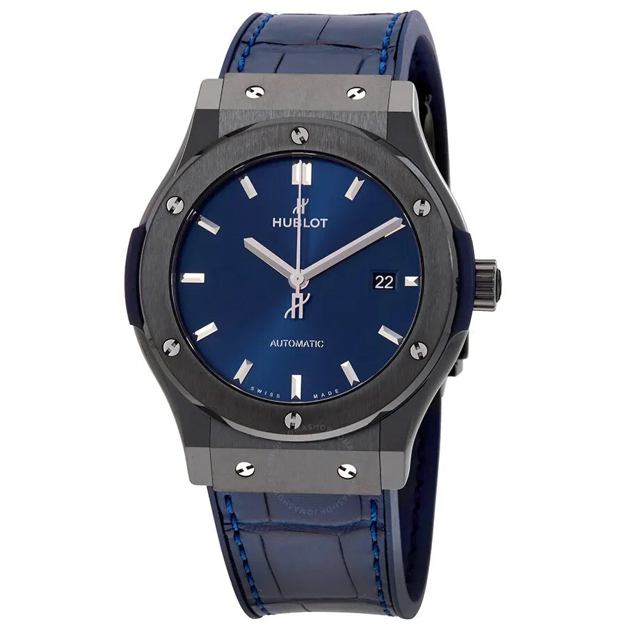 Hublot Blue Leather Titanium