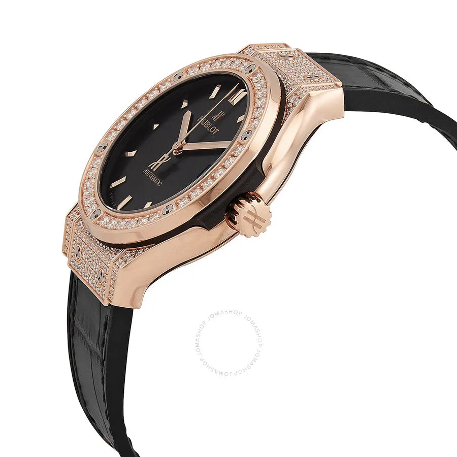 classic Hublot Rose Gold Diamond - Hình 2