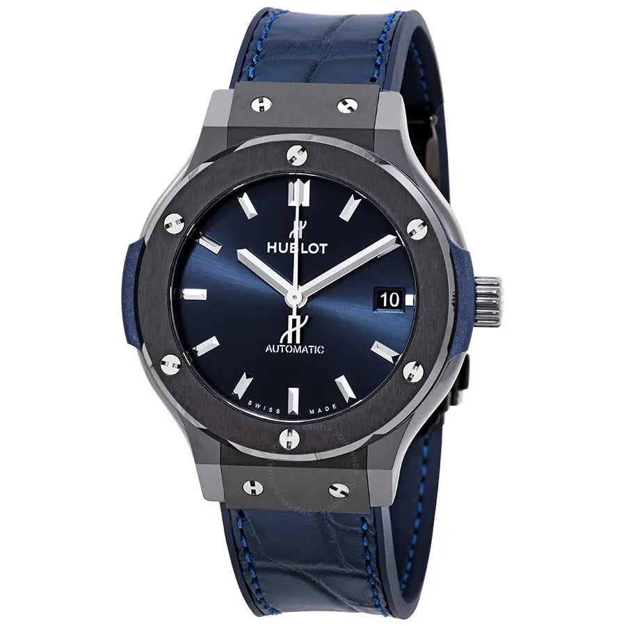 Hublot Blue Leather Watch