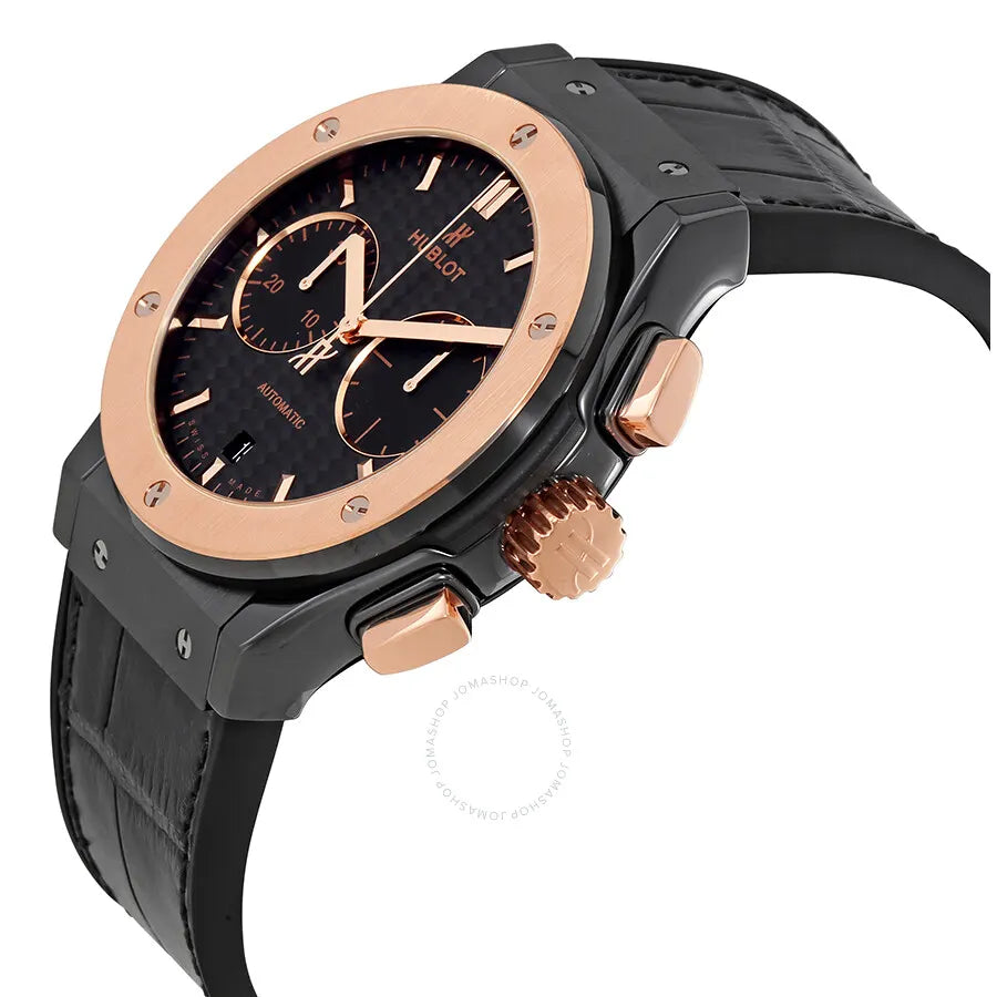 leather Hublot Black Ceramic Rose Gold - Hình 2