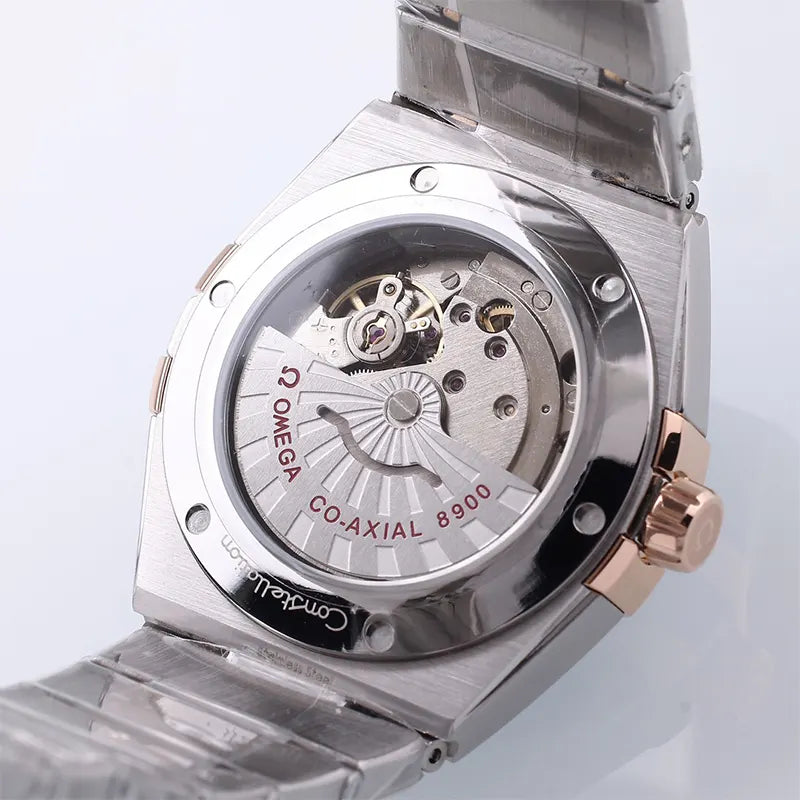 Omega Burgundy Dial Watch - Hình 2