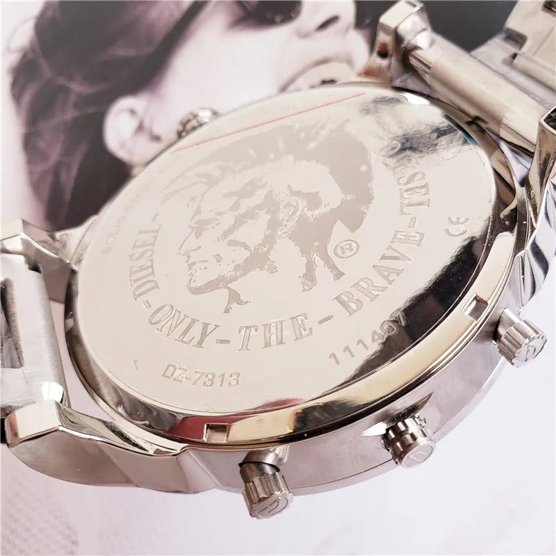 Diesel Blue Dial Steel Watch - Hình 4