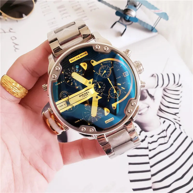 Diesel Blue Dial Steel Watch - Hình 5