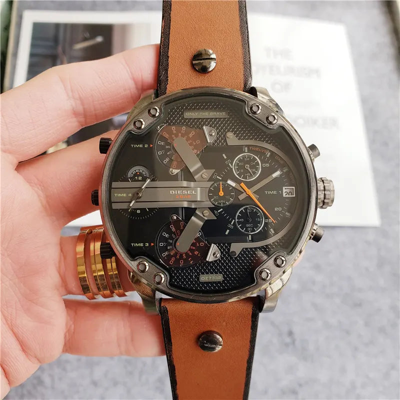 Diesel Brown Leather Chronograph