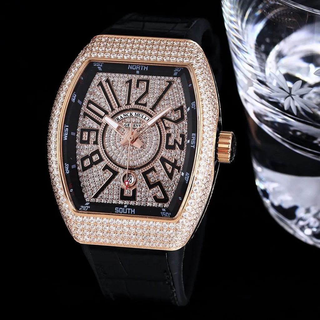 Franck Muller Diamond Black Dial - Hình 6