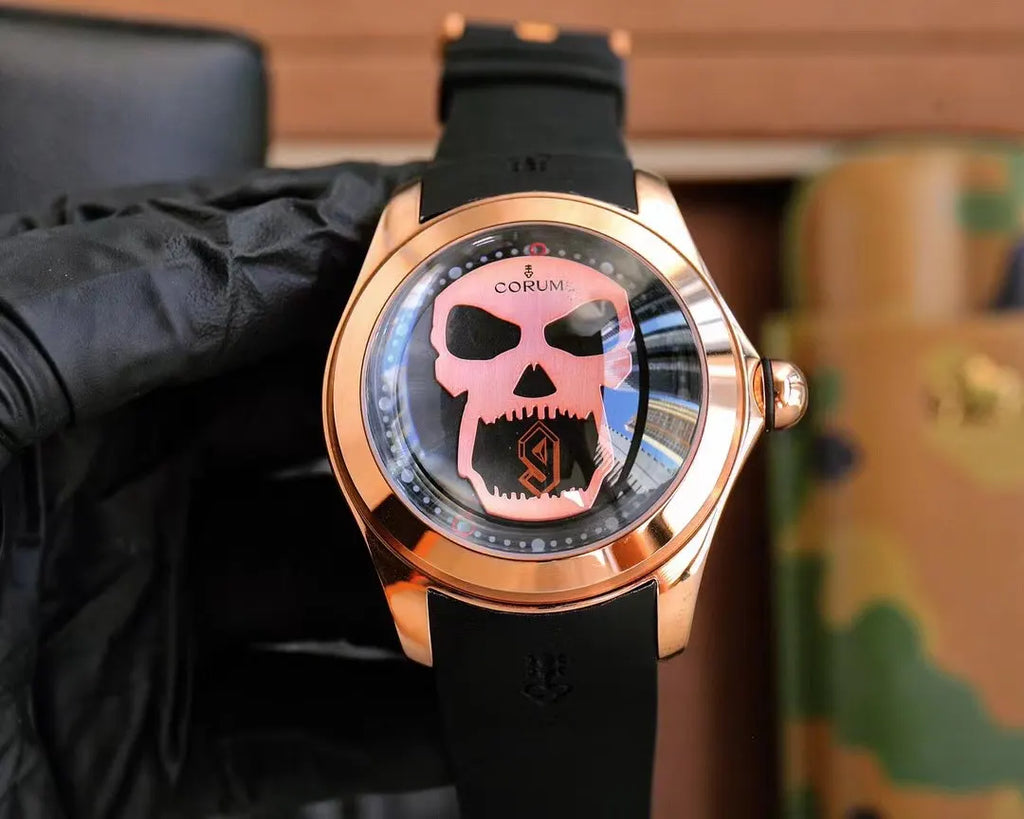 Corum Bubble Skull Rose Gold - Hình 11