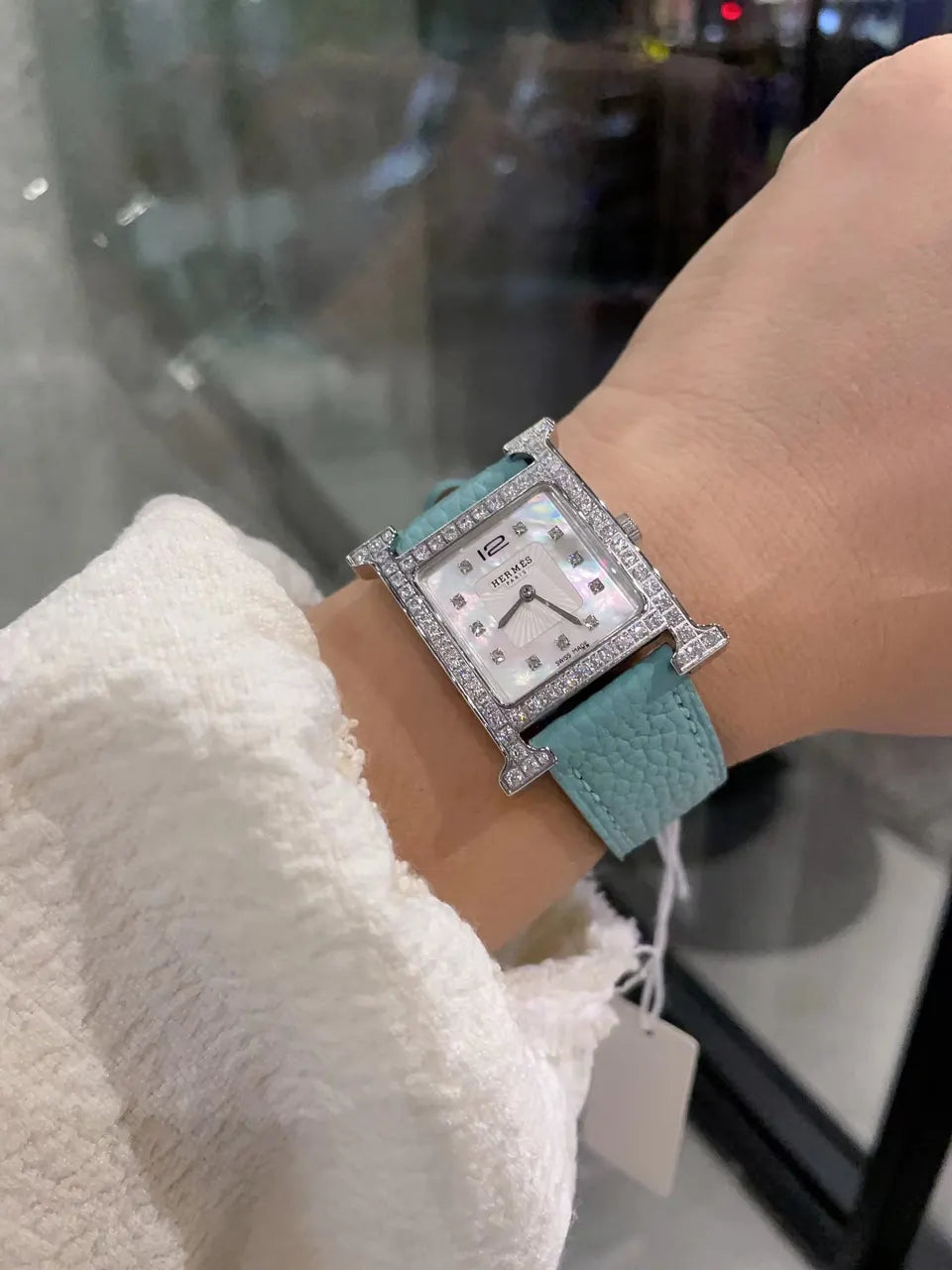 Hermès Heure H Diamond Watch - Hình 2