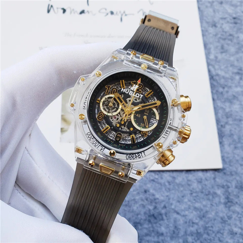 Hublot Clear Case Black Rubber - Hình 7