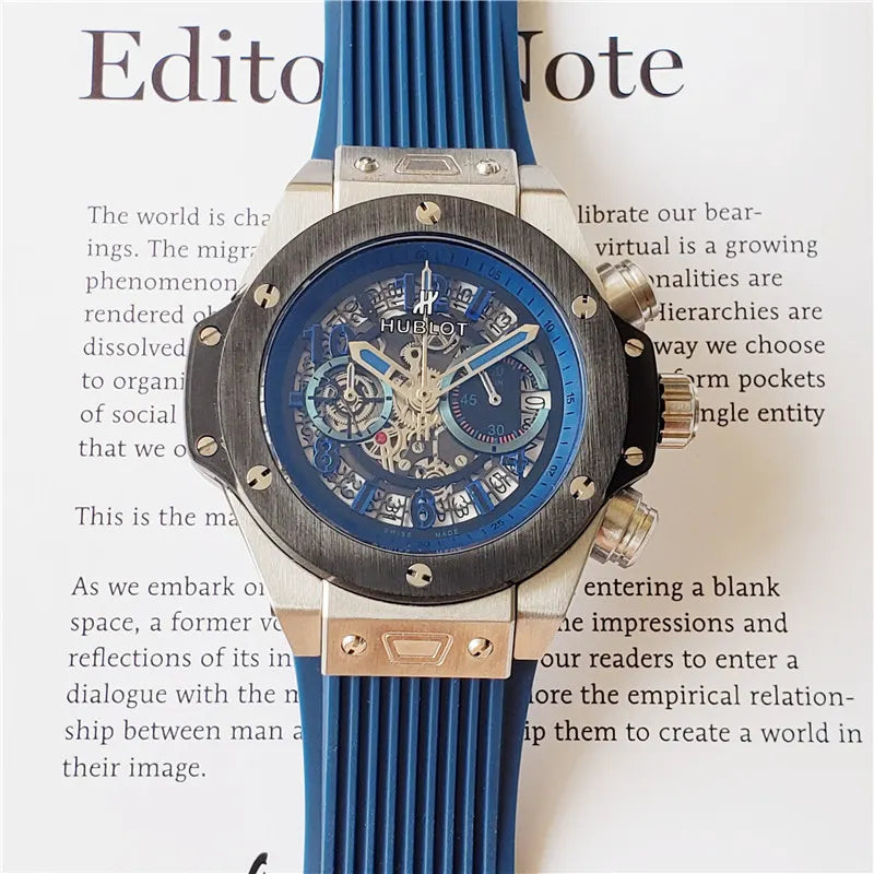 Hublot Big Bang Blue Skeleton - Hình 8
