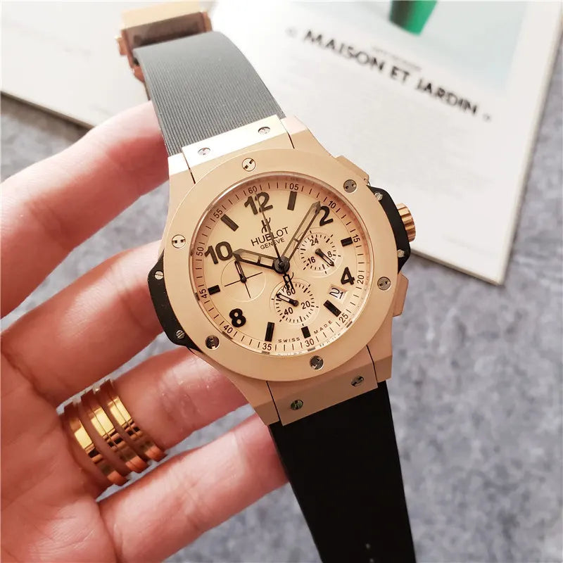 Hublot Beige Gold Chronograph - Hình 3