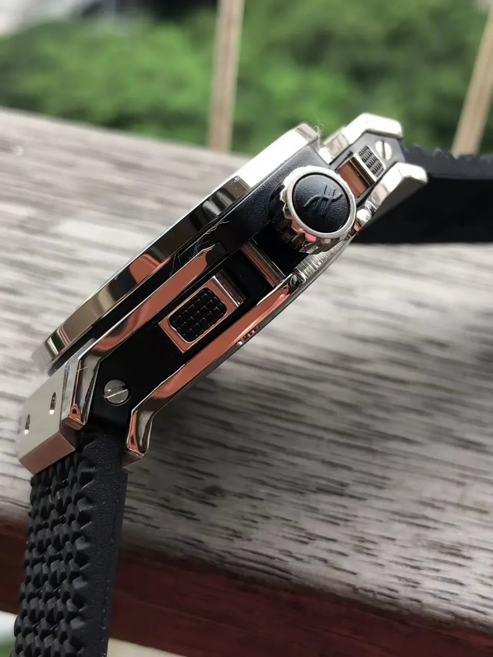 Hublot Black Rubber Strap - Hình 3