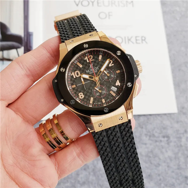 Hublot Gold Black Rubber - Hình 11