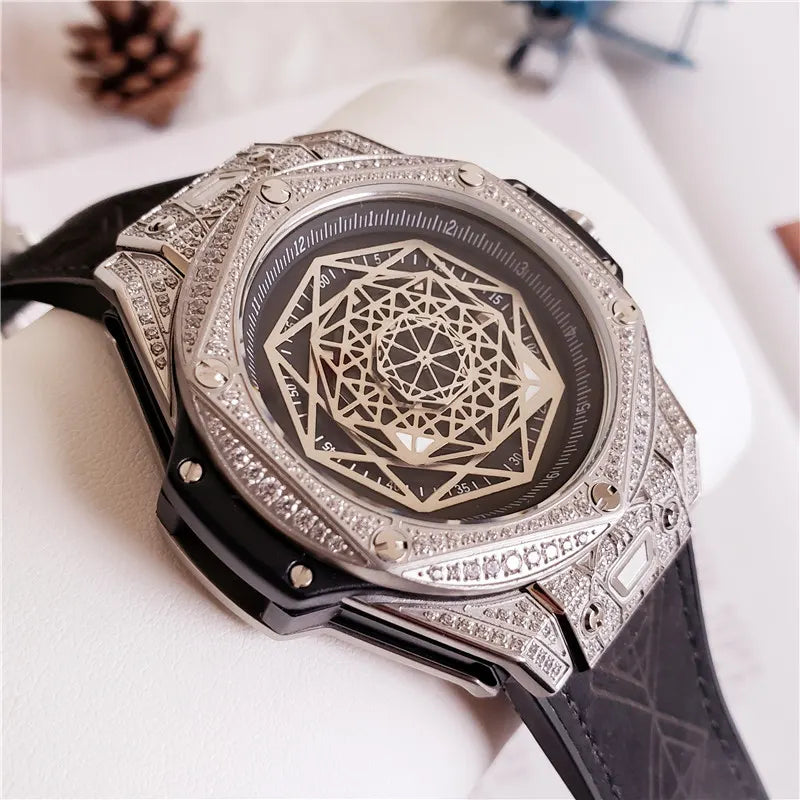 Hublot Black Dial Diamond - Hình 6