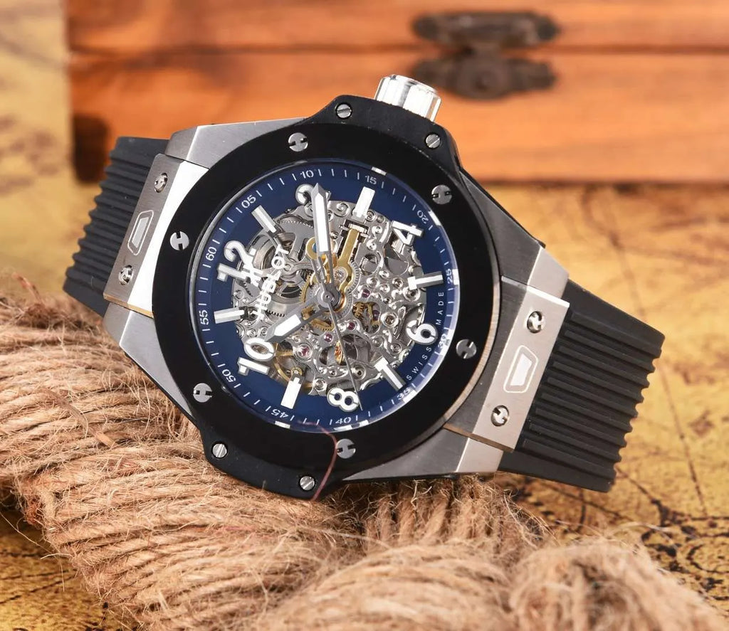 classic Hublot Black Magic Blue - Hình 5