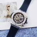 Hublot Skeleton Black Rubber