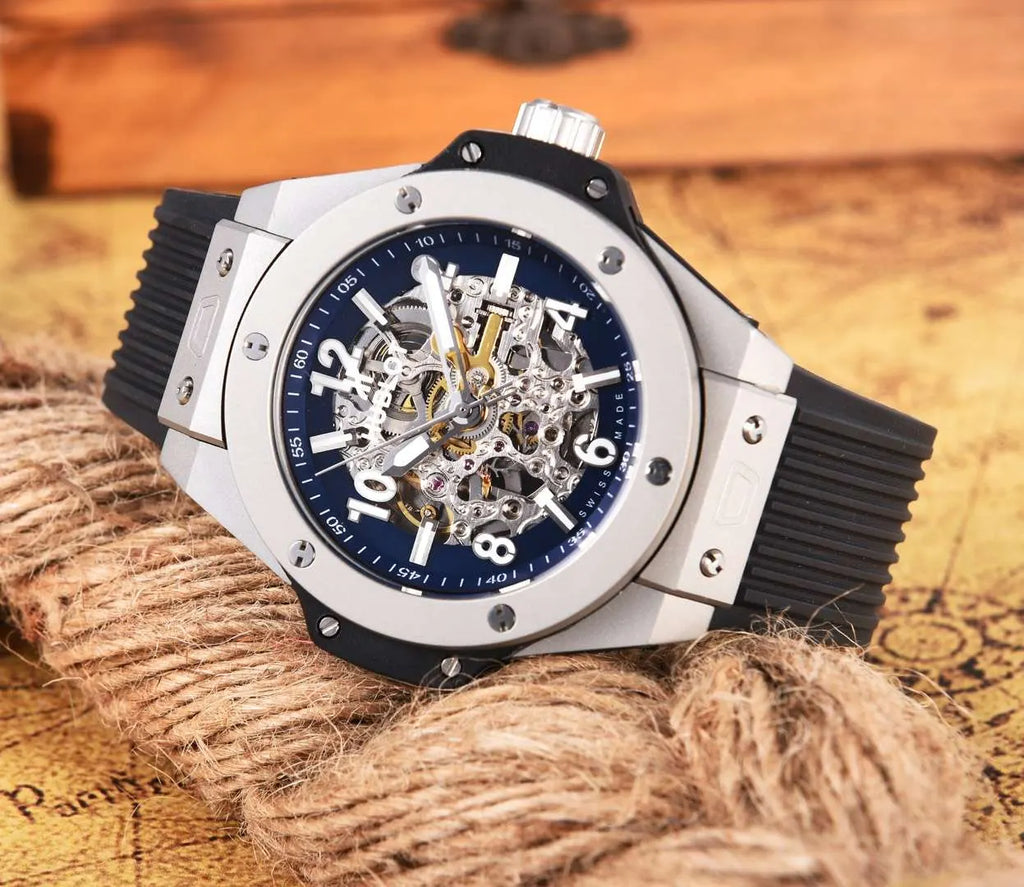 Hublot Silver Case Skeleton - Hình 4