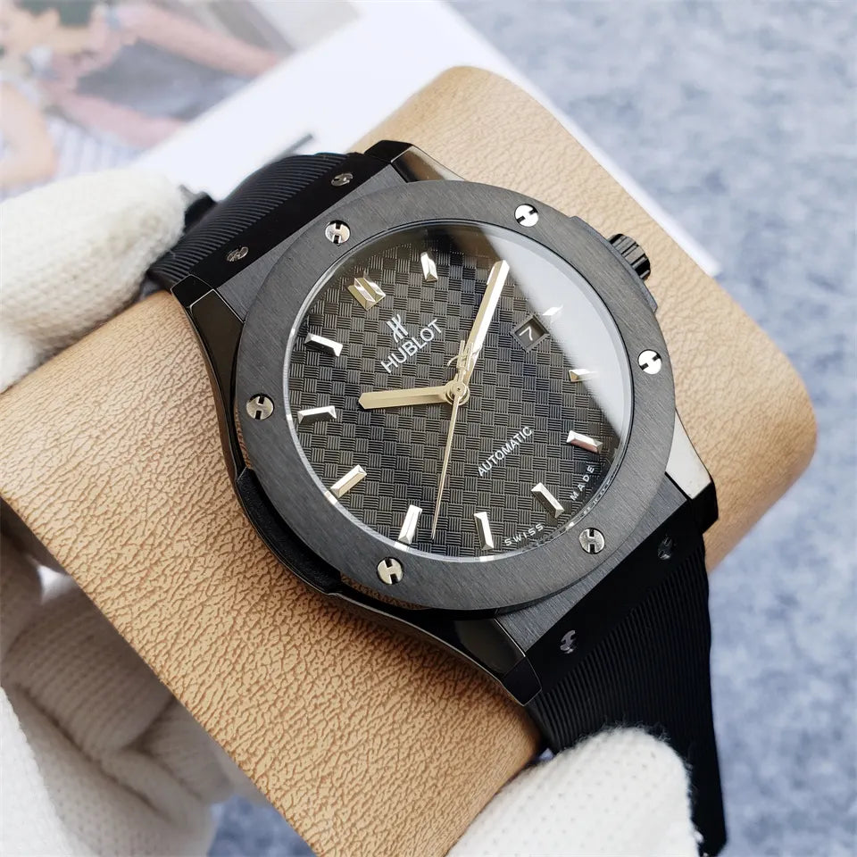 Hublot Black Rubber Watch - Hình 2