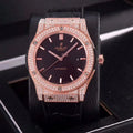 Hublot Black Dial Diamond Bezel