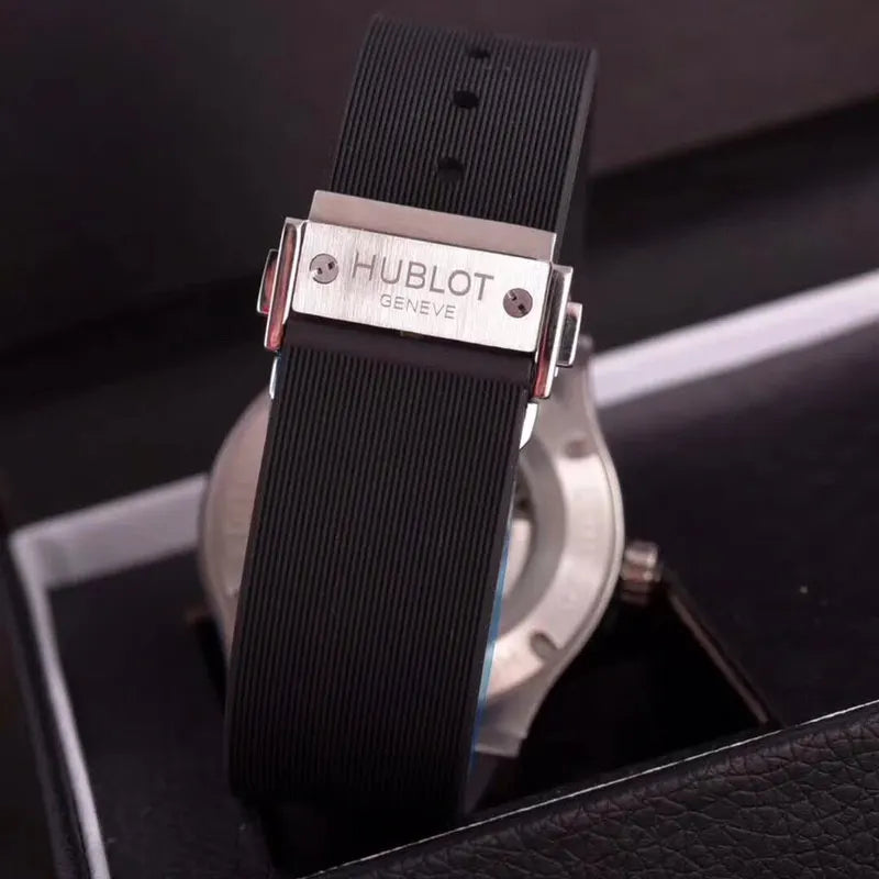 Hublot Black Dial Diamond Bezel - Hình 3