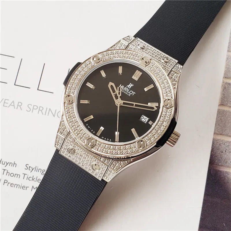 Hublot Diamond Bezel Black - Hình 6