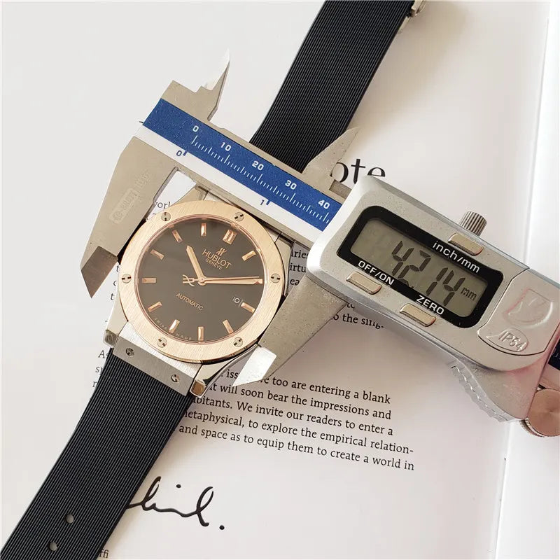 Hublot Black Gold Rubber Strap - Hình 2