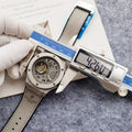 Hublot Titanium Skeleton Gray Leather