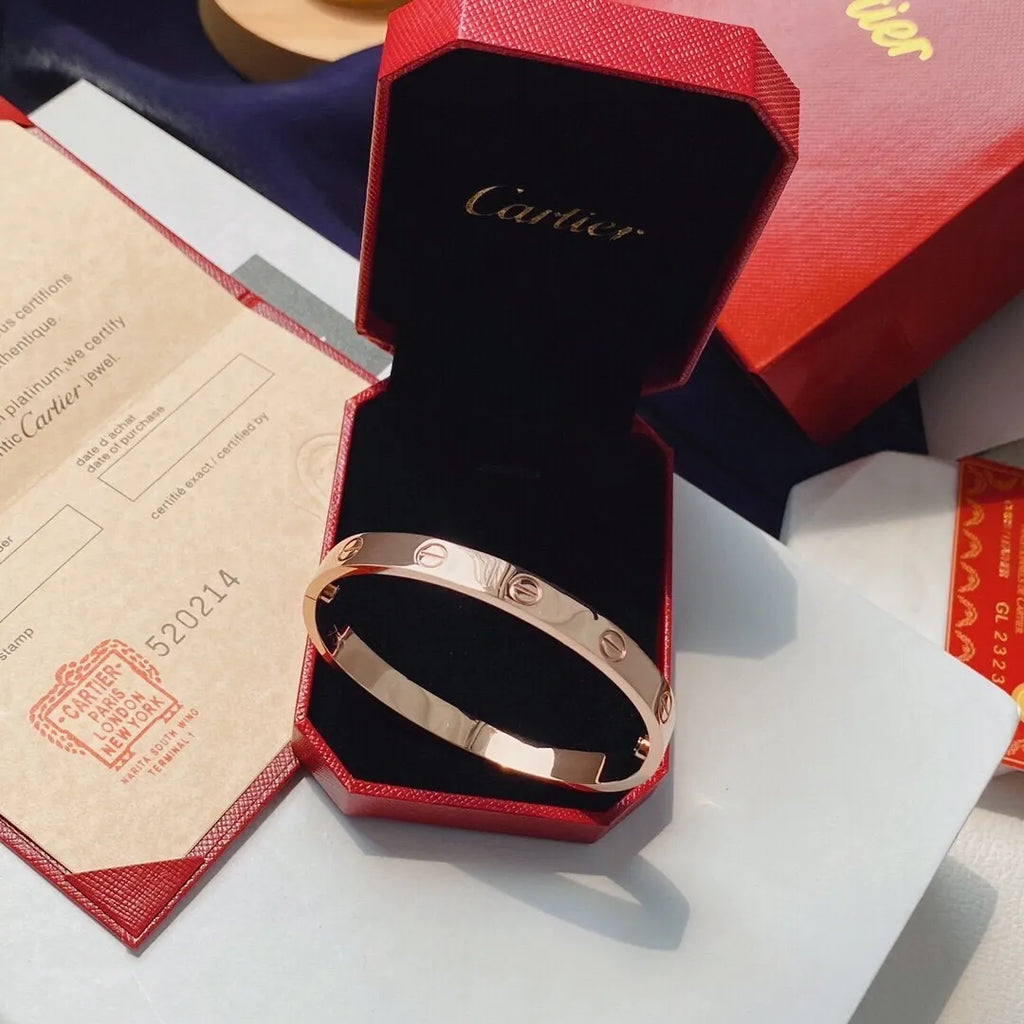Cartier LOVE bracelet in rose gold - Hình 9